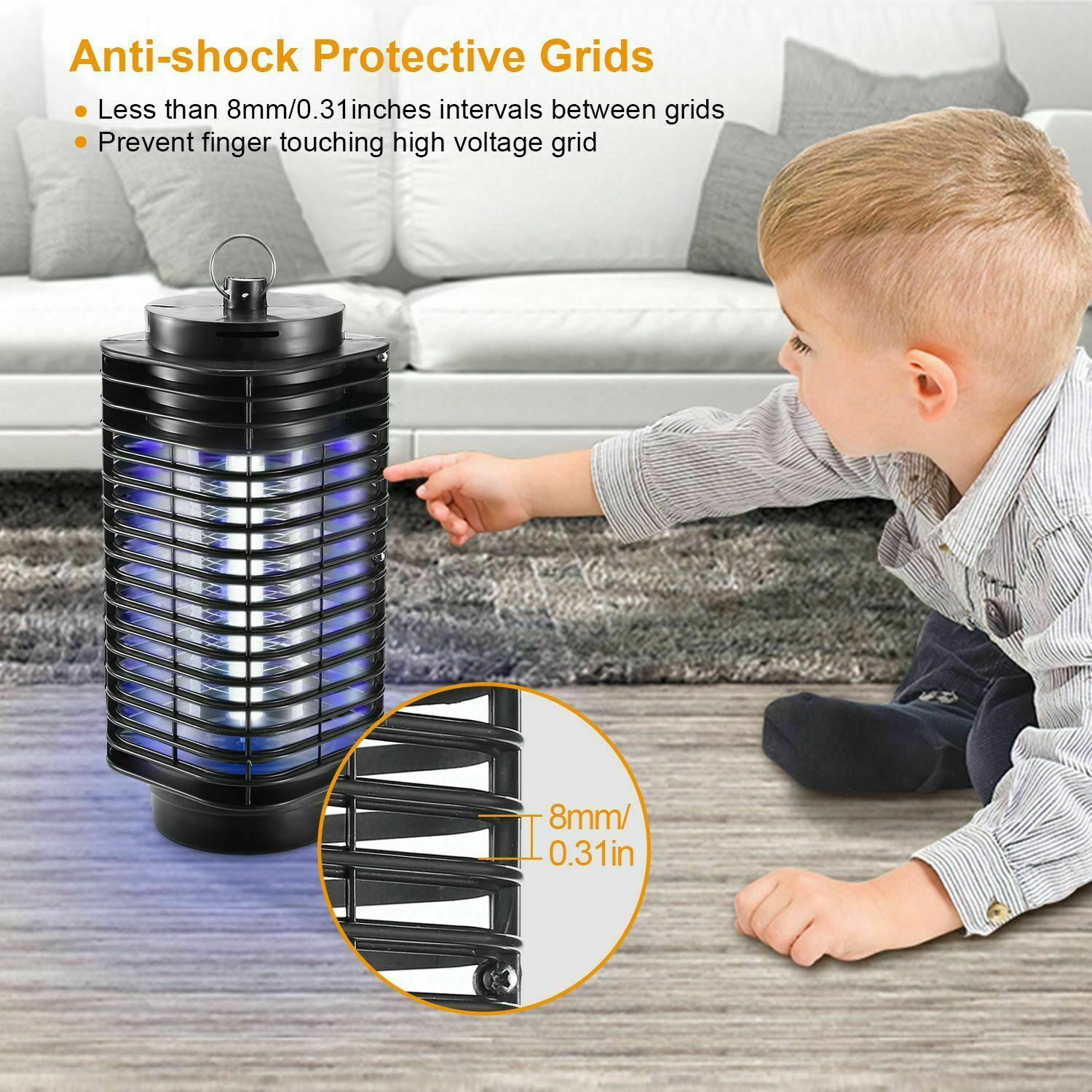 LED Electric Mosquito Killer Night Lamp Insect Repellent Zappers EU/US Plug