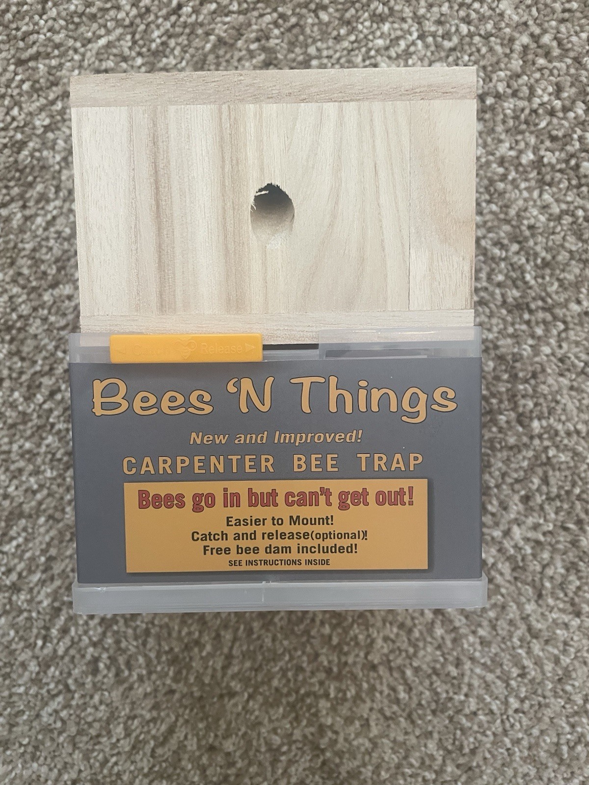 Bees ‘N Things Outdoor Hanging Carpenter Bee Trap Free Shipping Brand New