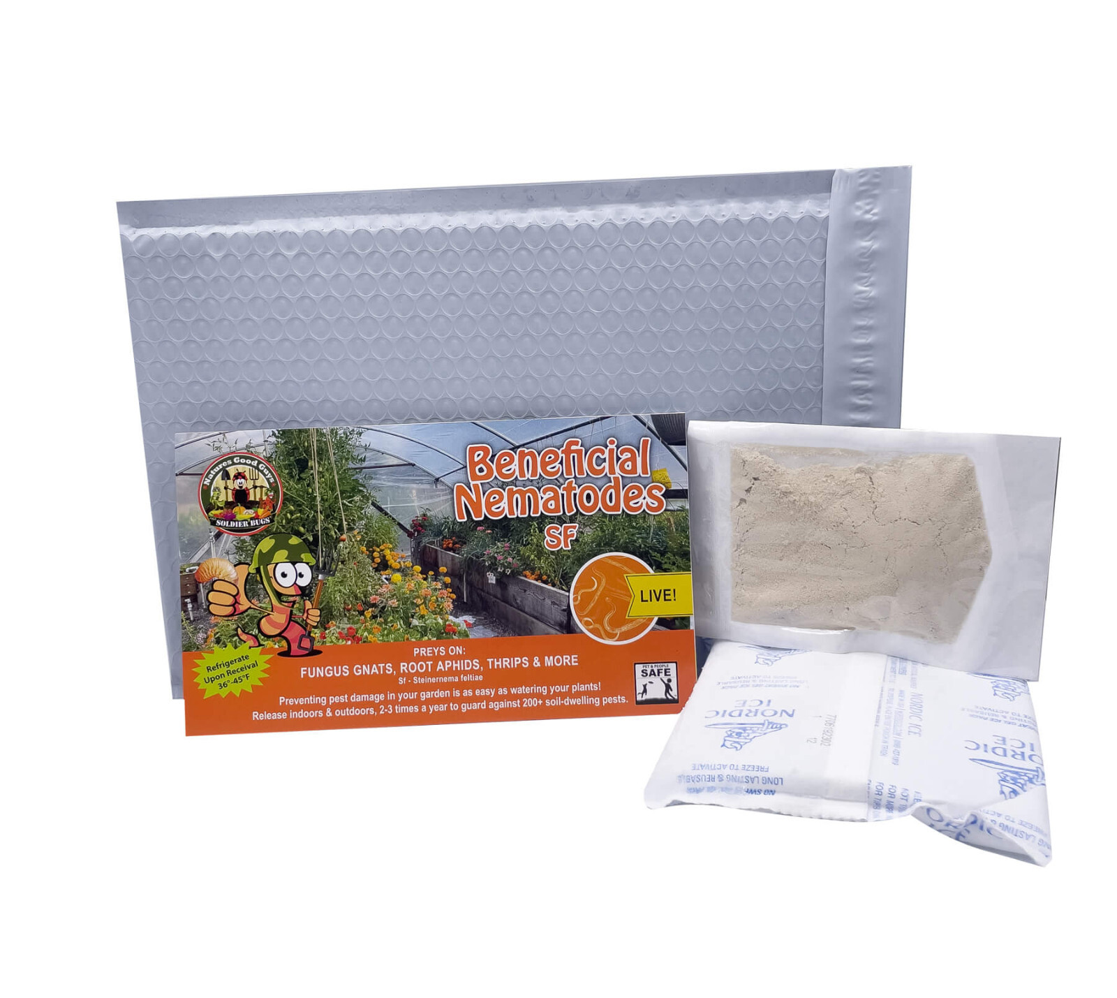 25 Million Beneficial Nematodes SF – Targets Fungus Gnat, Root Aphids & More