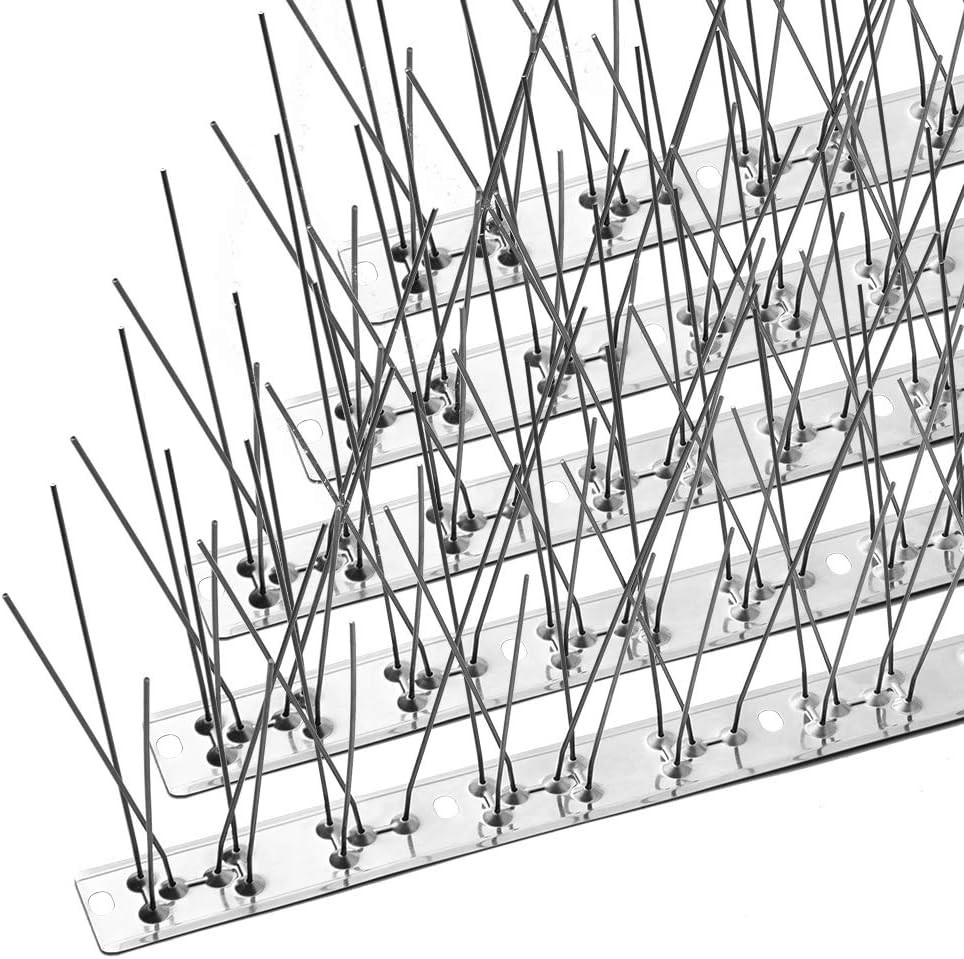 Durable 38.3ft Bird Spikes with Stainless Steel – Modern Defense Against Pigeons