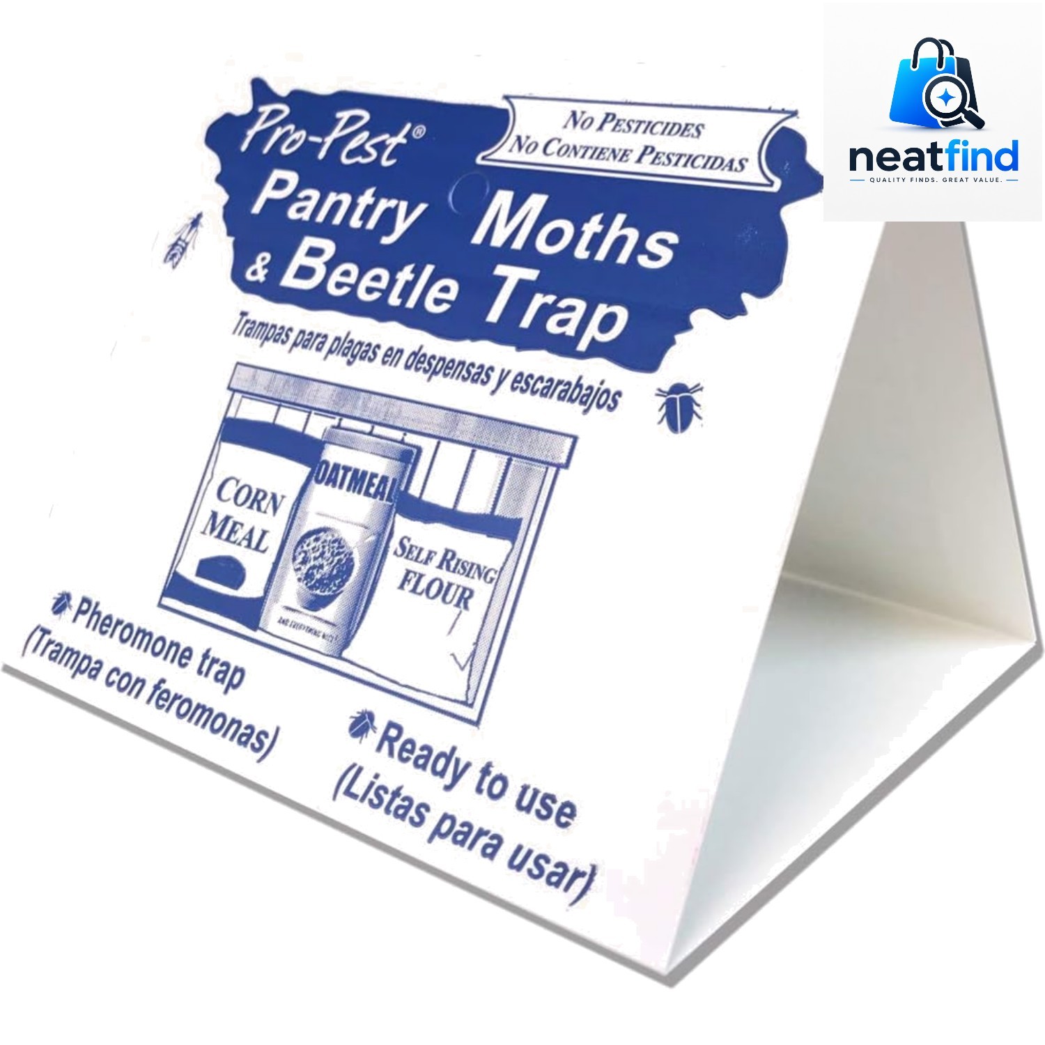 Pro Pest Pantry Moth & Beetle Traps 2 Pre-Baited Traps
