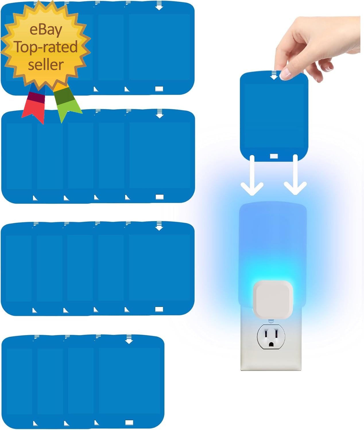 20 Pcs Refill Cartridges for Stem Flying Insect Light Trap Compatible with rcide