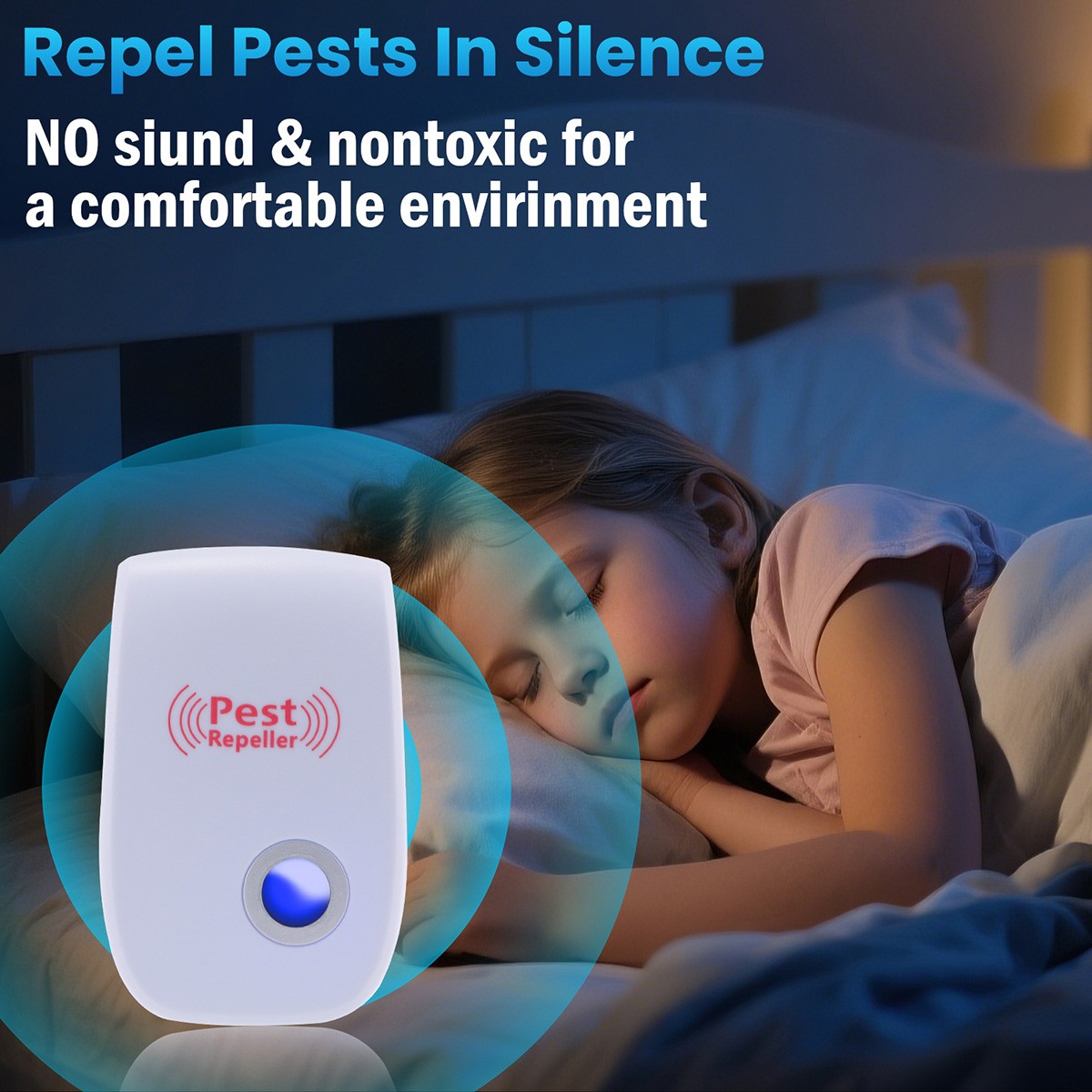 Plug In Electronic Pest Repeller Sonic Flea Mice Rat Bug Pest Reject Deterrent