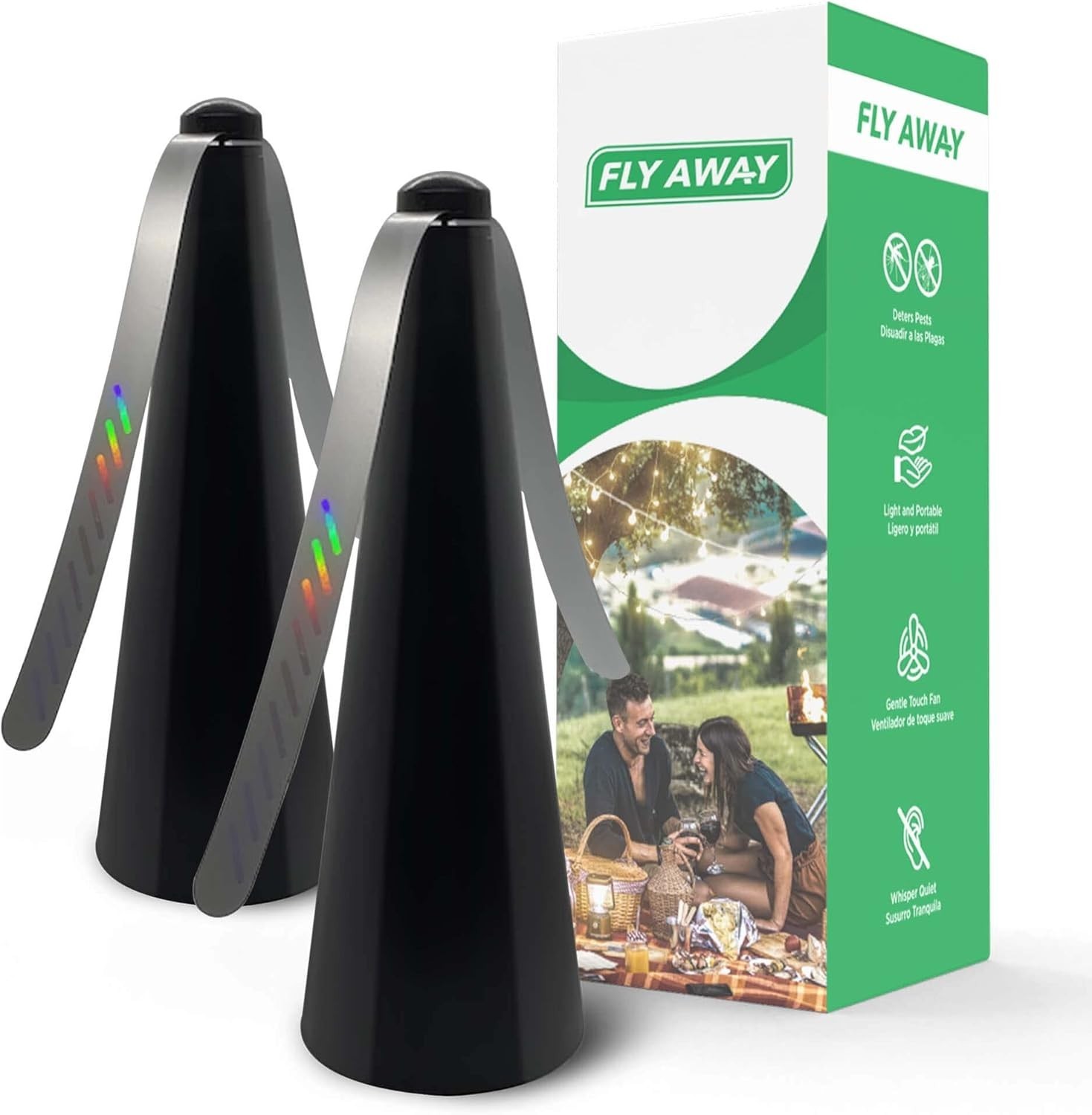 Outdoor Fly Repellent Fan Pest Control Bug Repeller Indoor Outdoor Portable