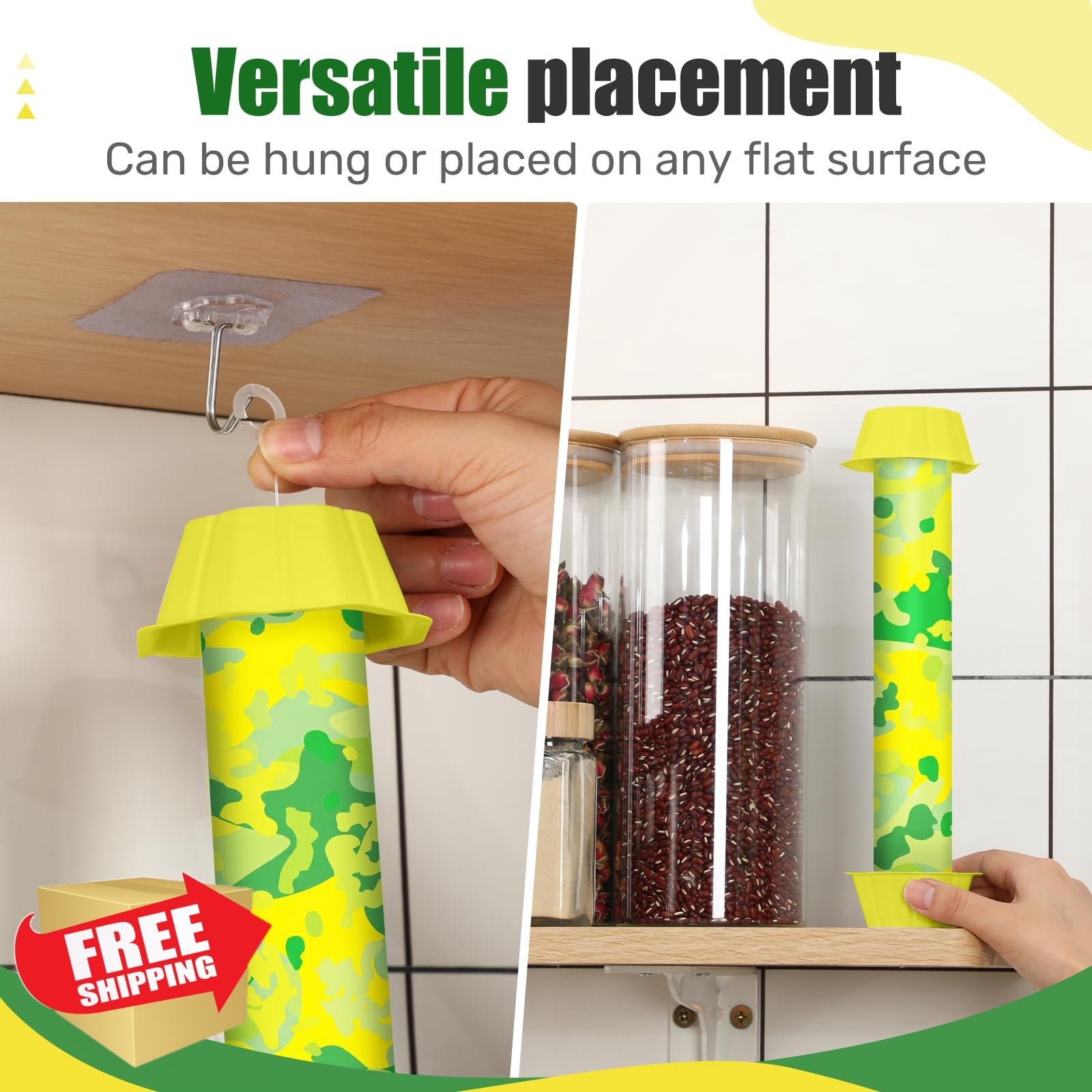 Qualirey 4 Pcs Sticky Fly Trap Elegant Style
