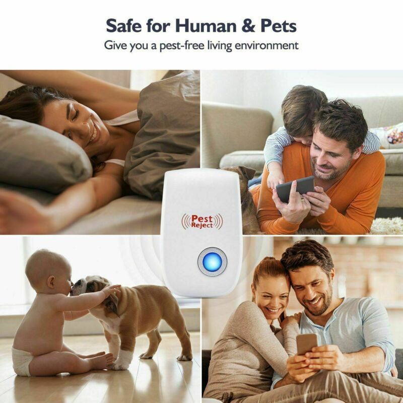10PACK Ultrasonic Pest Repeller Control Electronic Repellent Mice Bug Rat Reject