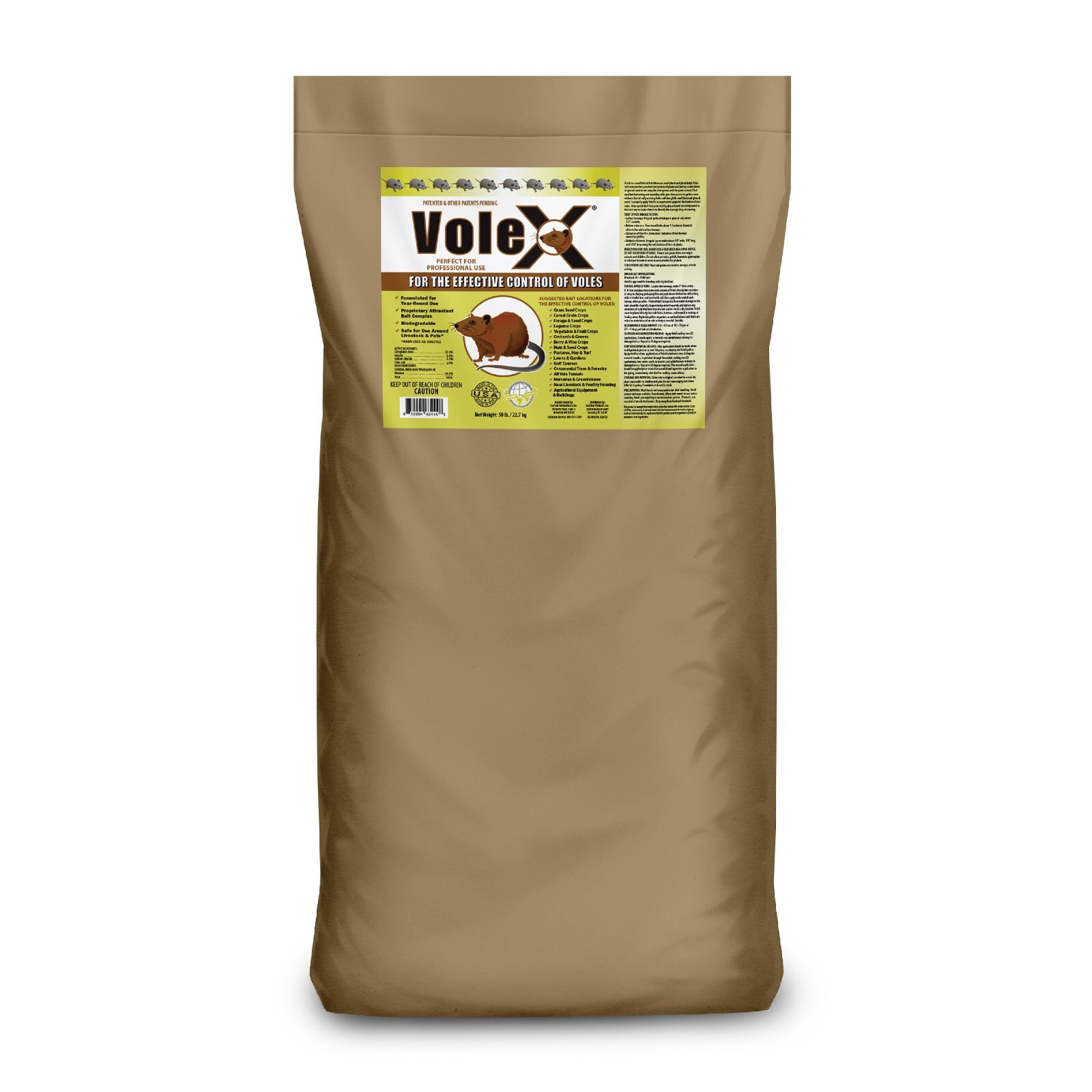 VoleX® – Kills All Species of Voles – Safe for Use Around People and Pets
