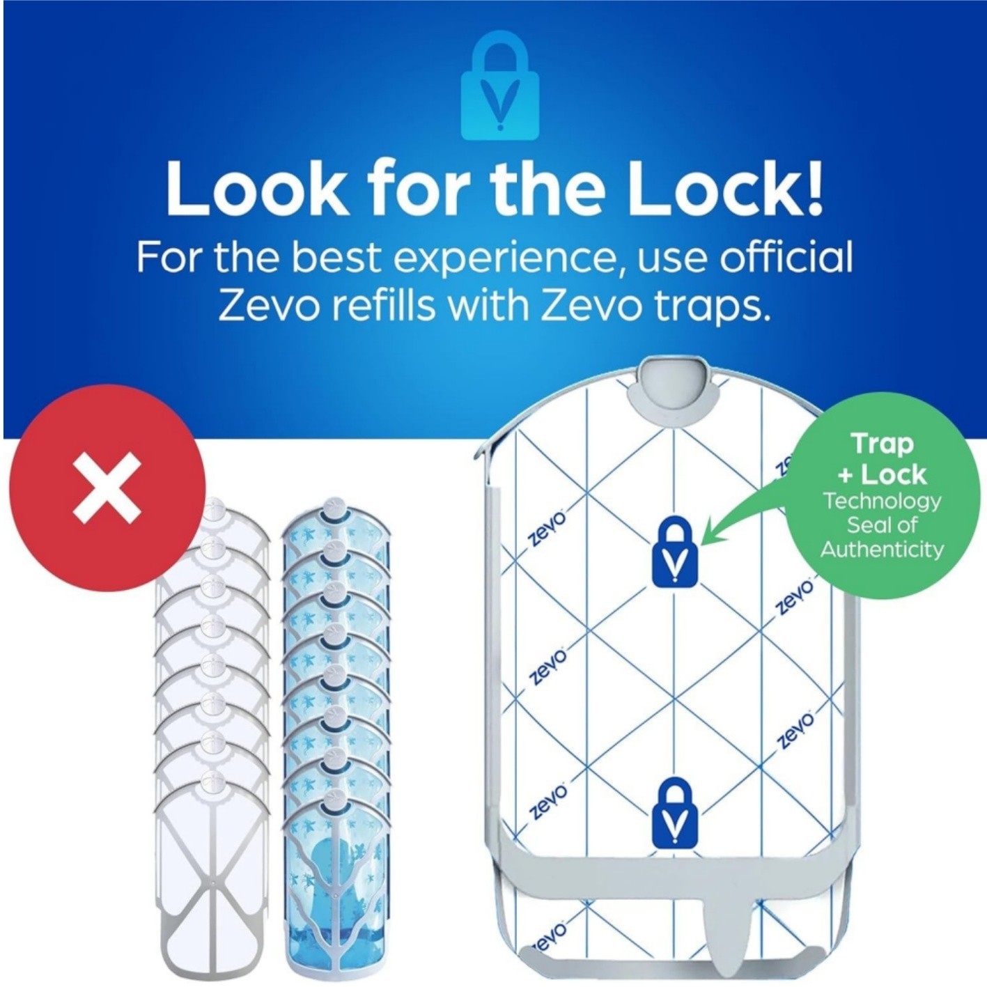 24 Refill CartridgesZevo Flying Insect Trap Refill Cartridges Easy to Use-4 Pcs