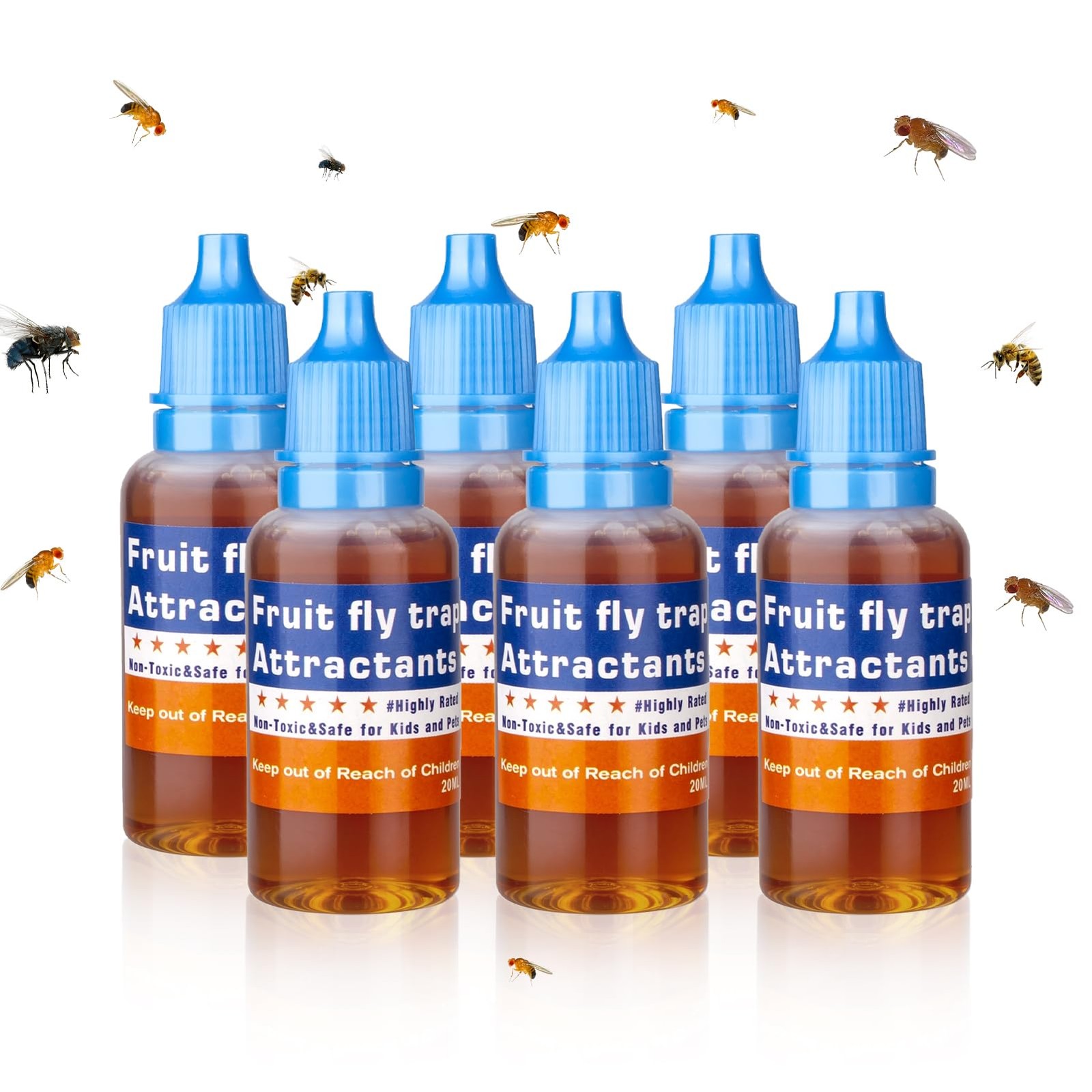 Fruit Fly Trap Refill Liquid, Effective Gnat Killer&Fruit Fly Catcher Bait Re…