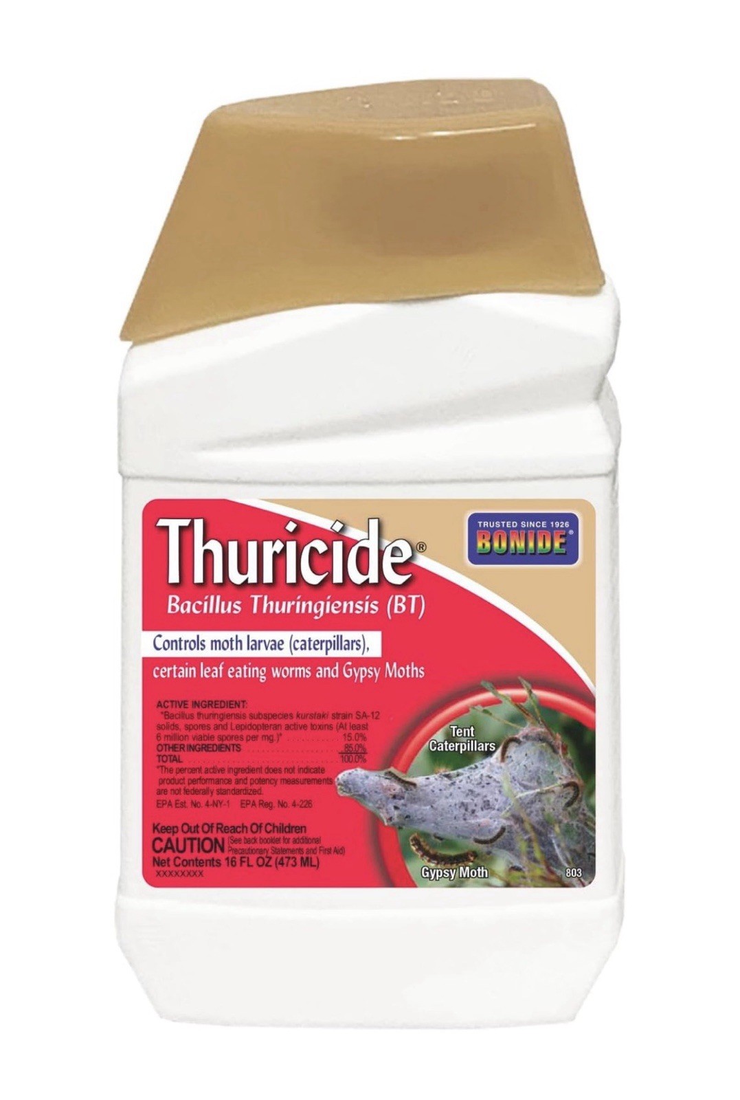 Bonide Thuricide BT Concentrate, 16 oz Ready-to-Mix Solution