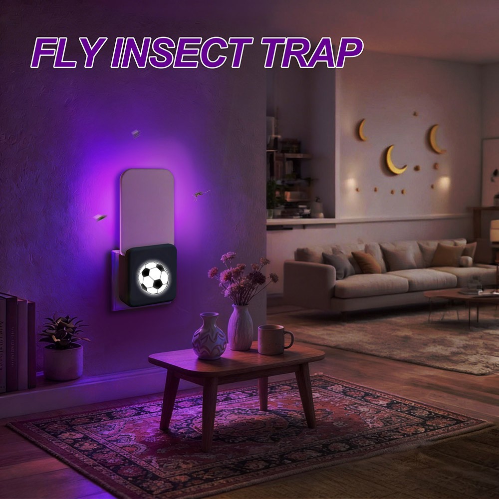 UV Light Fly Trap Mosquito Killer Sticky Glue Bug Zapper for Flies Gnats Indoor