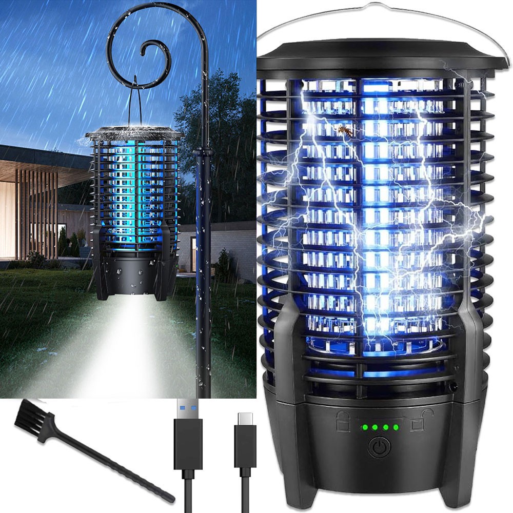 1PCS UV Light Trap Mosquito Killer Lamp Electric Zapper Bug Fly Insect USB C