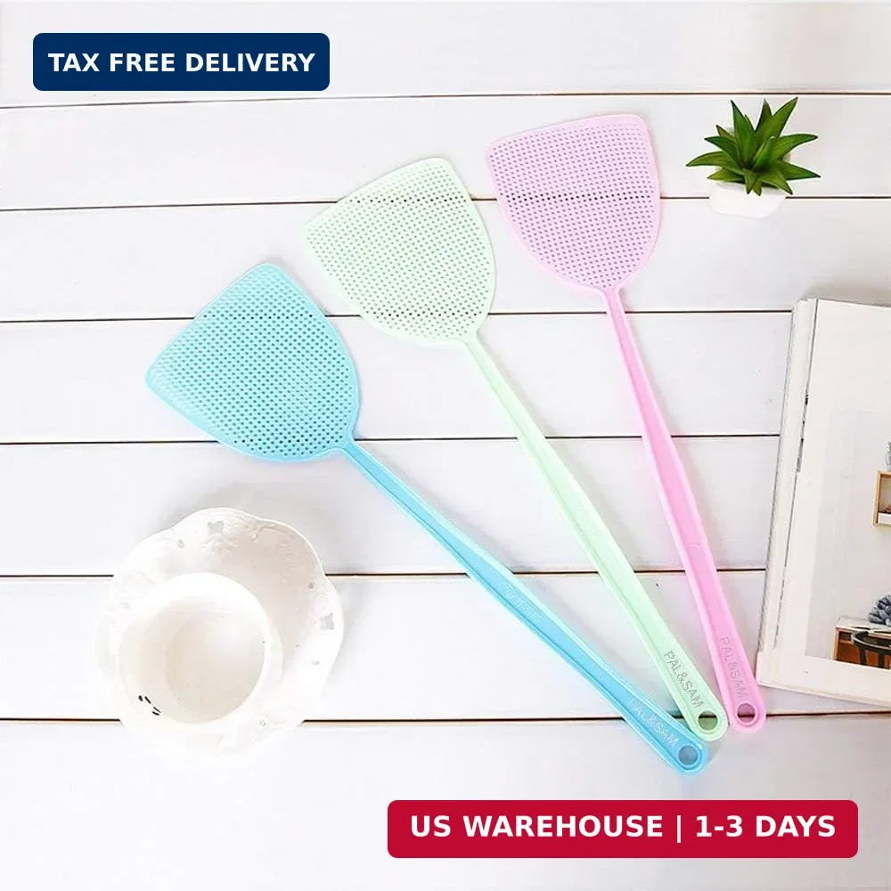 Fly Swatter, Strong Flexible Manual Swat Set Pest Control, Assorted Colors (3 Pa