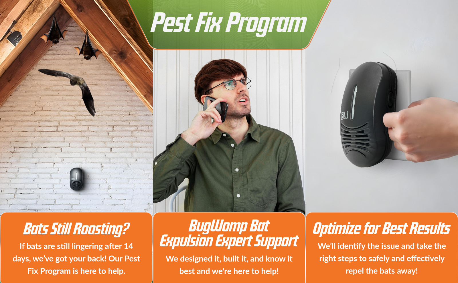 Bat Expulsion Unit – Dynamic Ultrasonic Bat Repellent (Midnight Black)