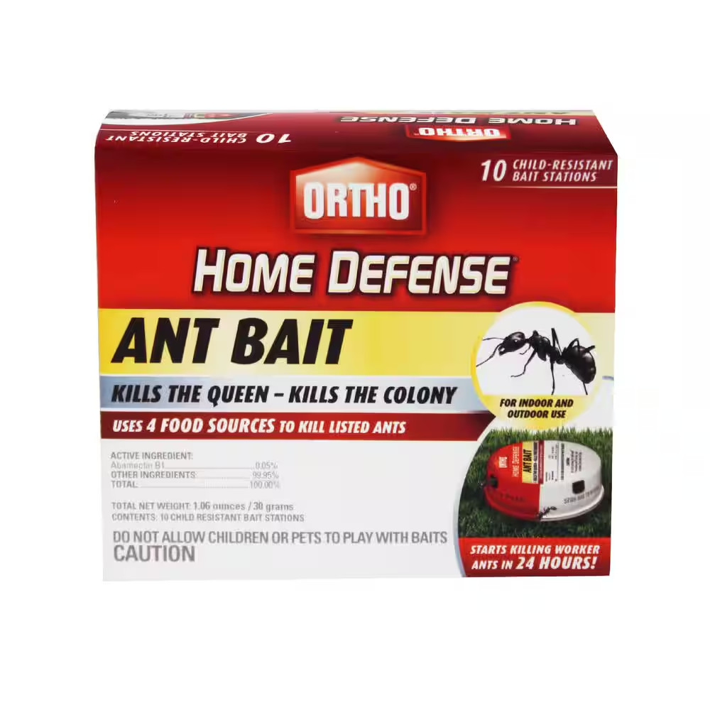 Ant Bait Stations Indoor Outdoor Kill Ants Fast Pet Resistant Ortho 10 Pack