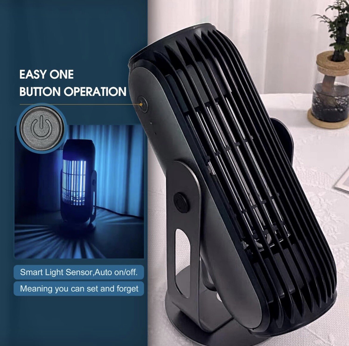 Modern Bug Zapper/Mosquito Trap for Indoor Patio,Dual Functional Electric Mos…