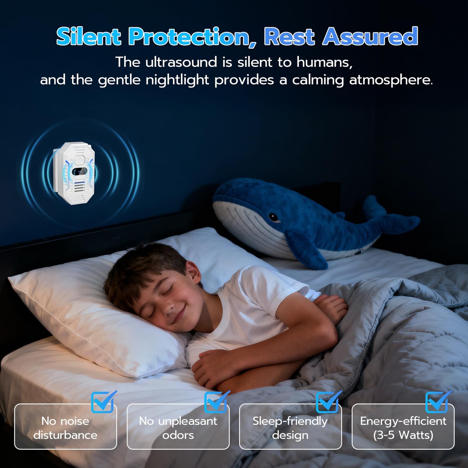 2026 Upgrade Ultrasonic Pest Repeller, 4 Pack Plug-in Electronic Mouse Deterrent