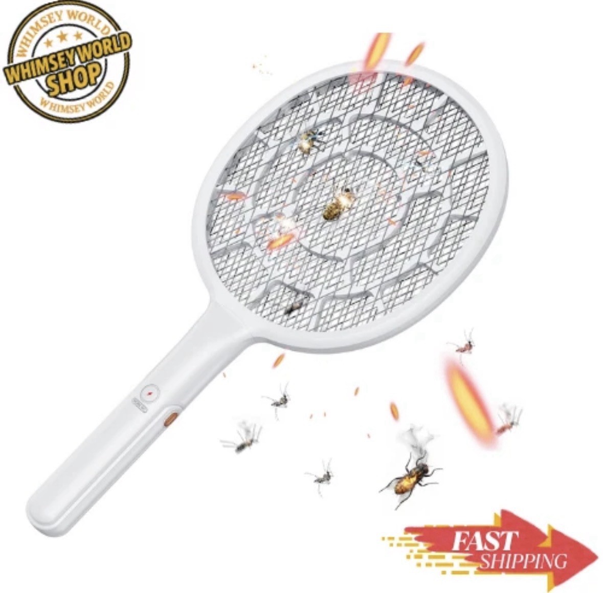 Electric Fly Swatter, Bug Zapper, Mosquito Zapper Racket (A565)