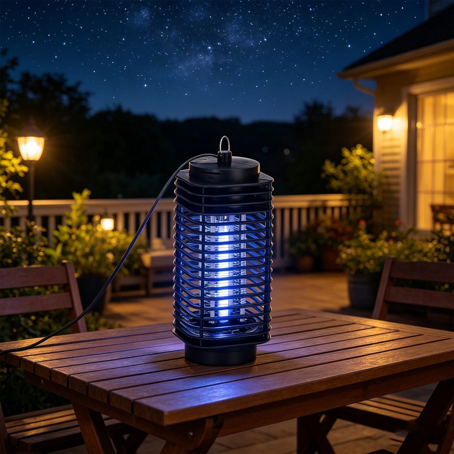 2PCS Electric Bug Zapper Mosquito Repellent Fly Trap Flying Insect Zapper Killer