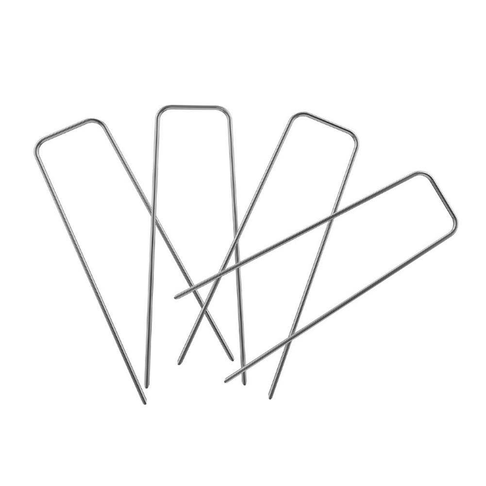 200pcs rust proof galvanized 6in Landscape Sod Staples Weed Barrier Fabric Pins