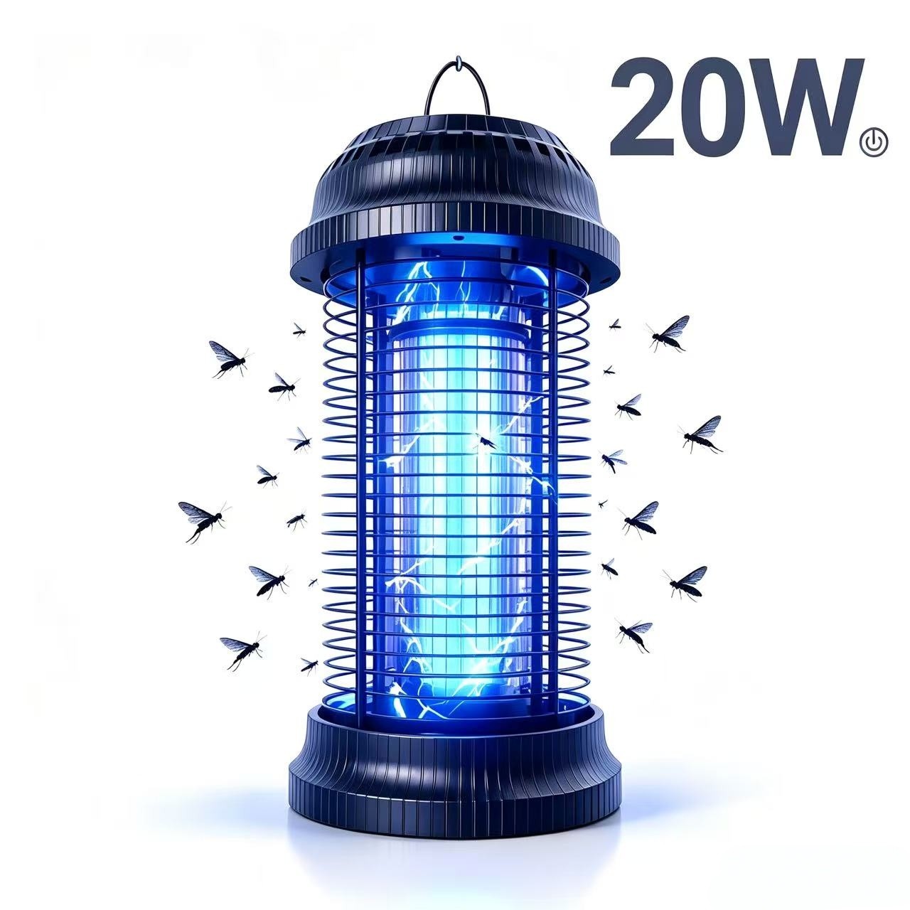 20W Electric Bug Zapper 4500V Mosquito Killer Gnat Insect Trap Indoor Outdoor US