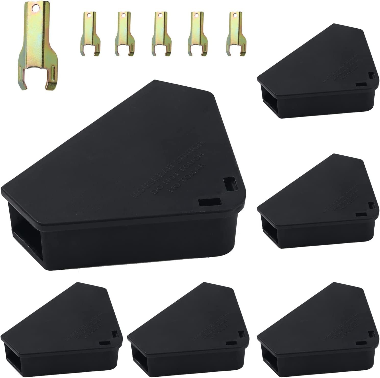 Mouse Station Black 6 Pack TamperProof Child Pet Safe Indoor Outdoor