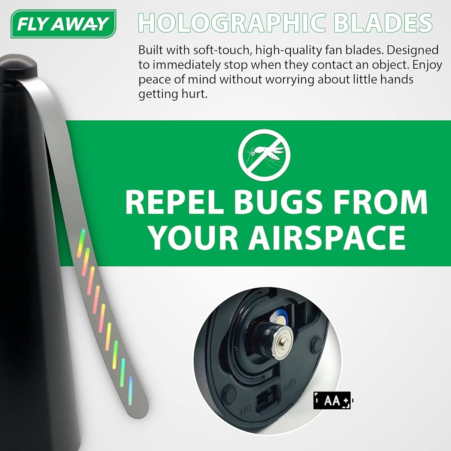 Outdoor Fly Repellent Fan Pest Control Bug Repeller Indoor Outdoor Portable