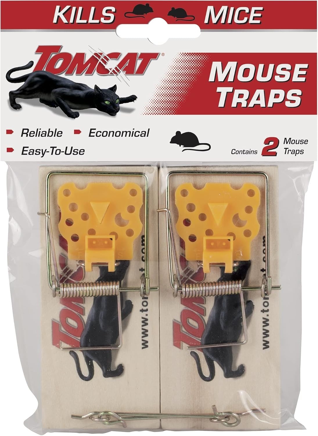 Tomcat Mouse Traps (Wooden) Effective Way to Catch Mice in the Home 2 Traps
