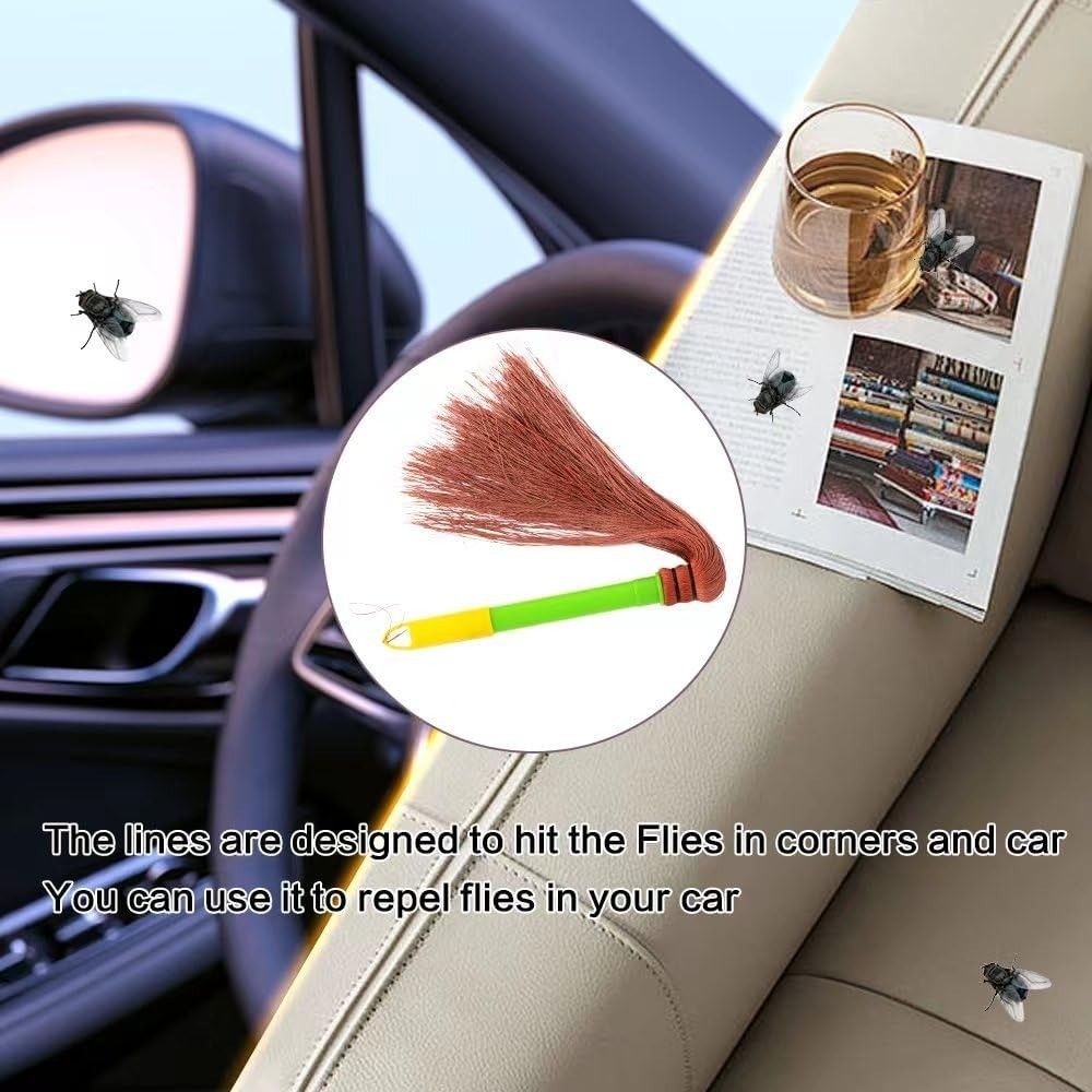 Long Woven Hair Multifunctional quikstrike Fly Swatter Heavy Duty Wild Flies