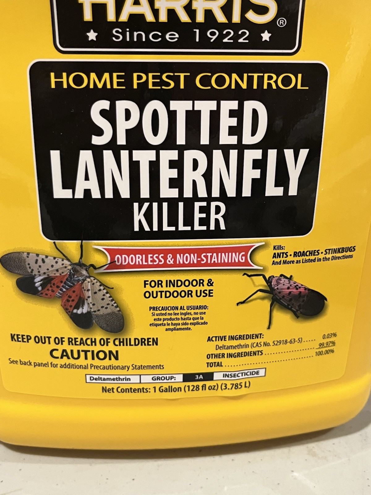 NEW! Harris Home Pest Control Spotted Lantern Fly Killer – 128oz Indoor Outdoor