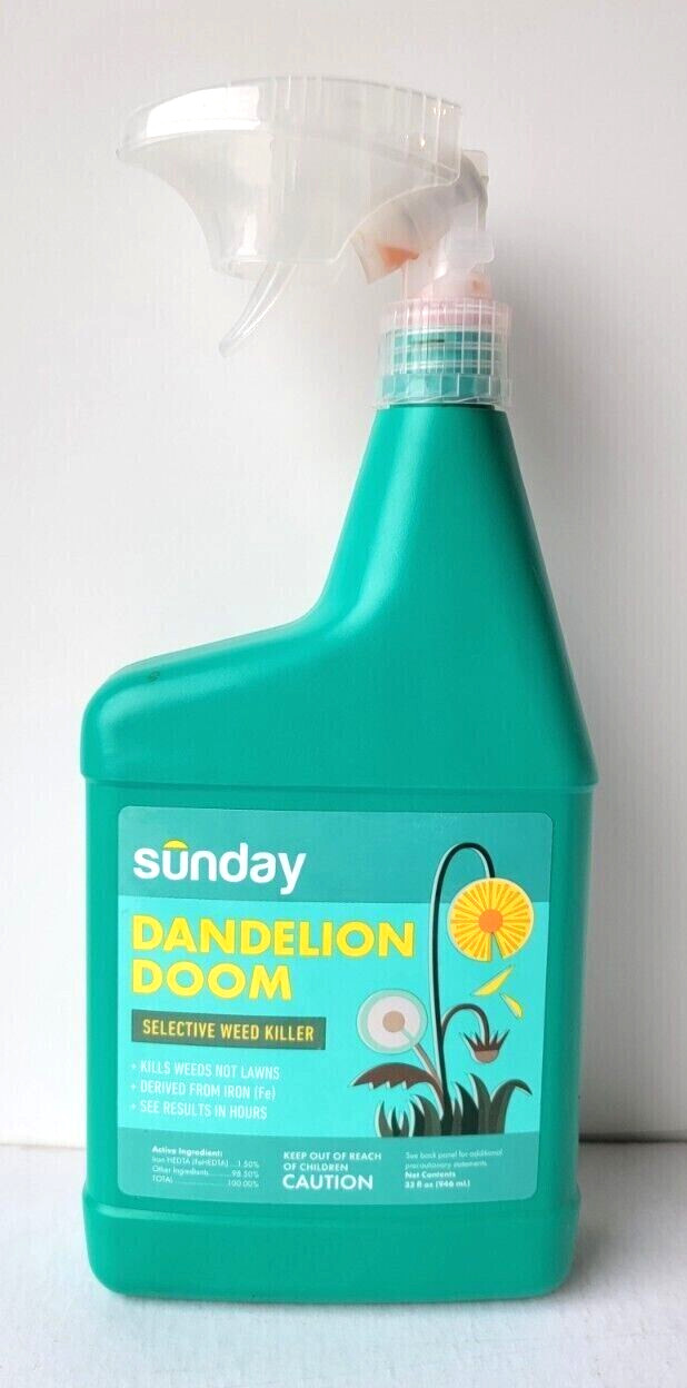 Sunday Dandelion Doom – Sunday Spot Weed Killer 32 Fl. Oz. Bottle