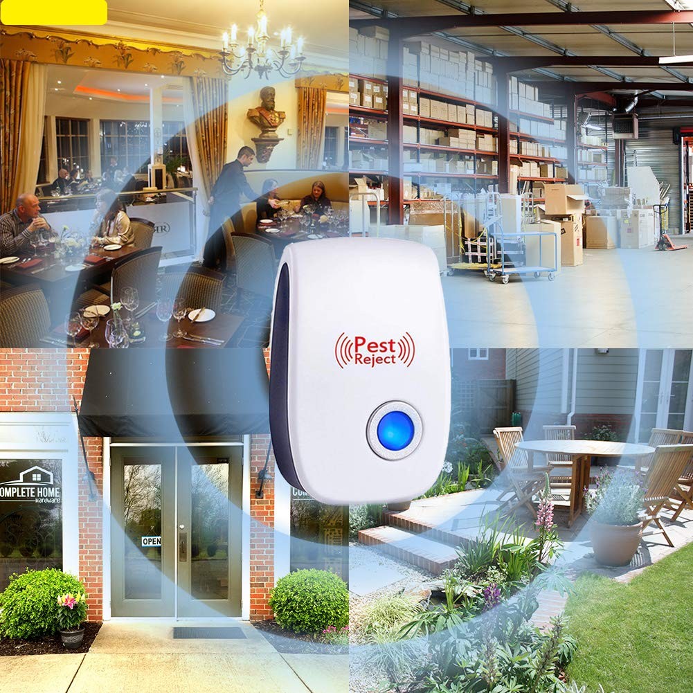6/10 Ultrasonic Pest Reject Home Control Electronic Repellent Mice Rat Repeller