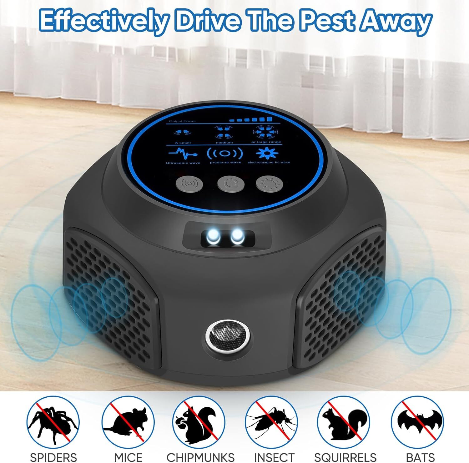 Ultrasonic Pest Repellent Plug in Pest Insect Rodent Control Mouse Mice Roach US