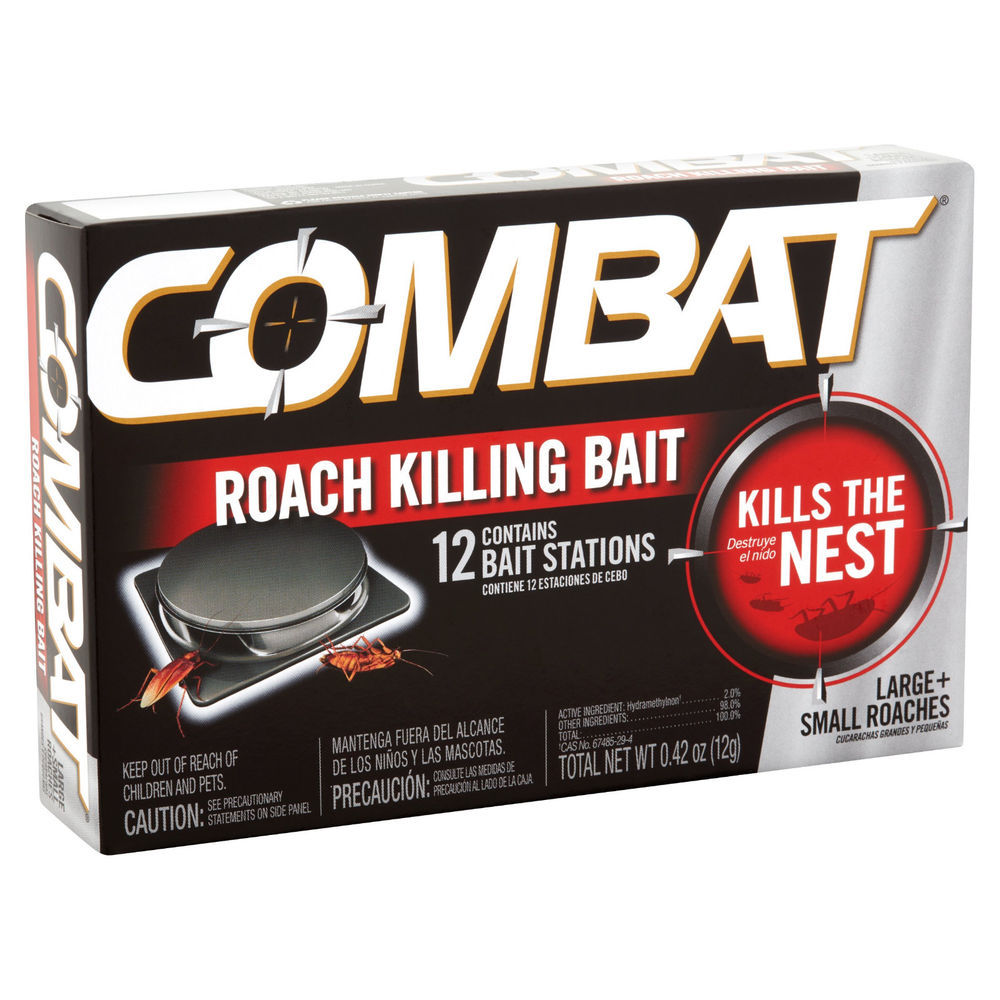Combat MAX 12 ROACH KILLING BAIT STATION Kills The Nest LARGE & SMALL ROACHES