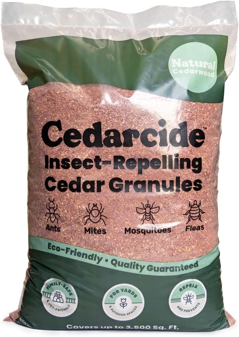 8 lbs Cedarwood Granules – Easy to Use, Pet-Friendly Repellent for Lawn & Home