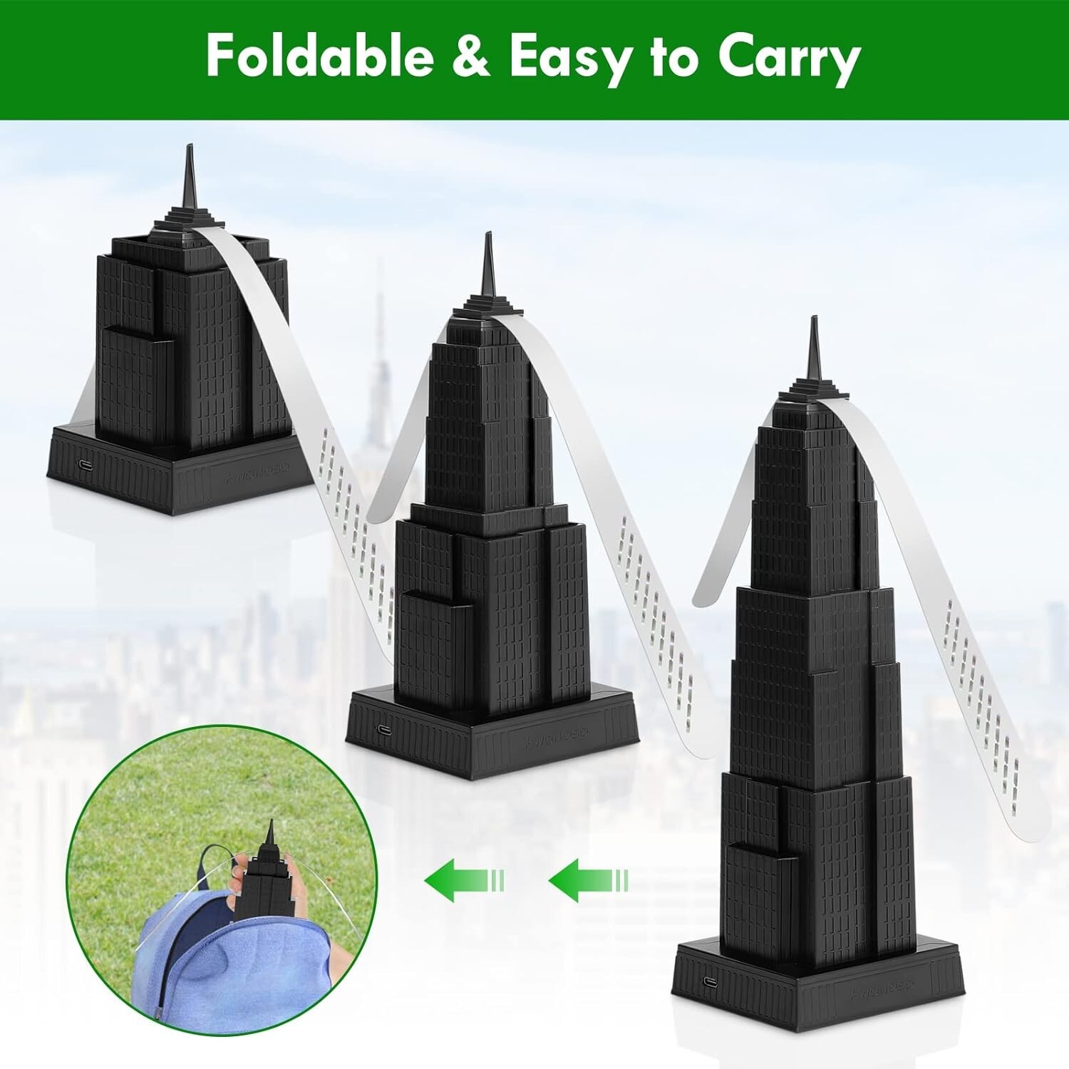 Fly Fans for Tables, Fly Bug Repellent Outdoor Fans with Holographic Blades
