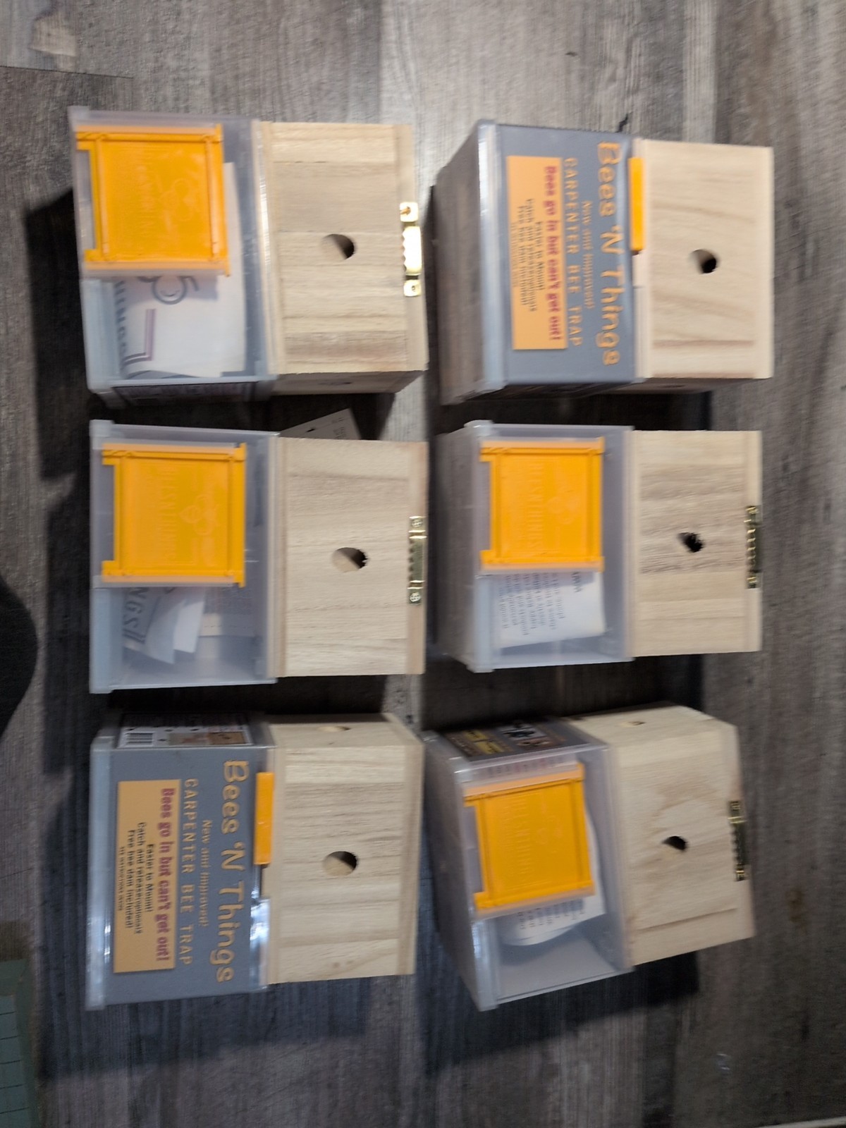 ( LOT OF 6 ) Bees ‘N Things Outdoor Hanging Carpenter Bee Trap