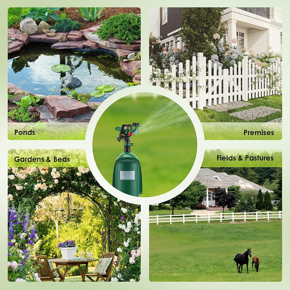 1PCS Motion Sprinkler Animal Pest Control Jet Spray Birds Repellent For Garden