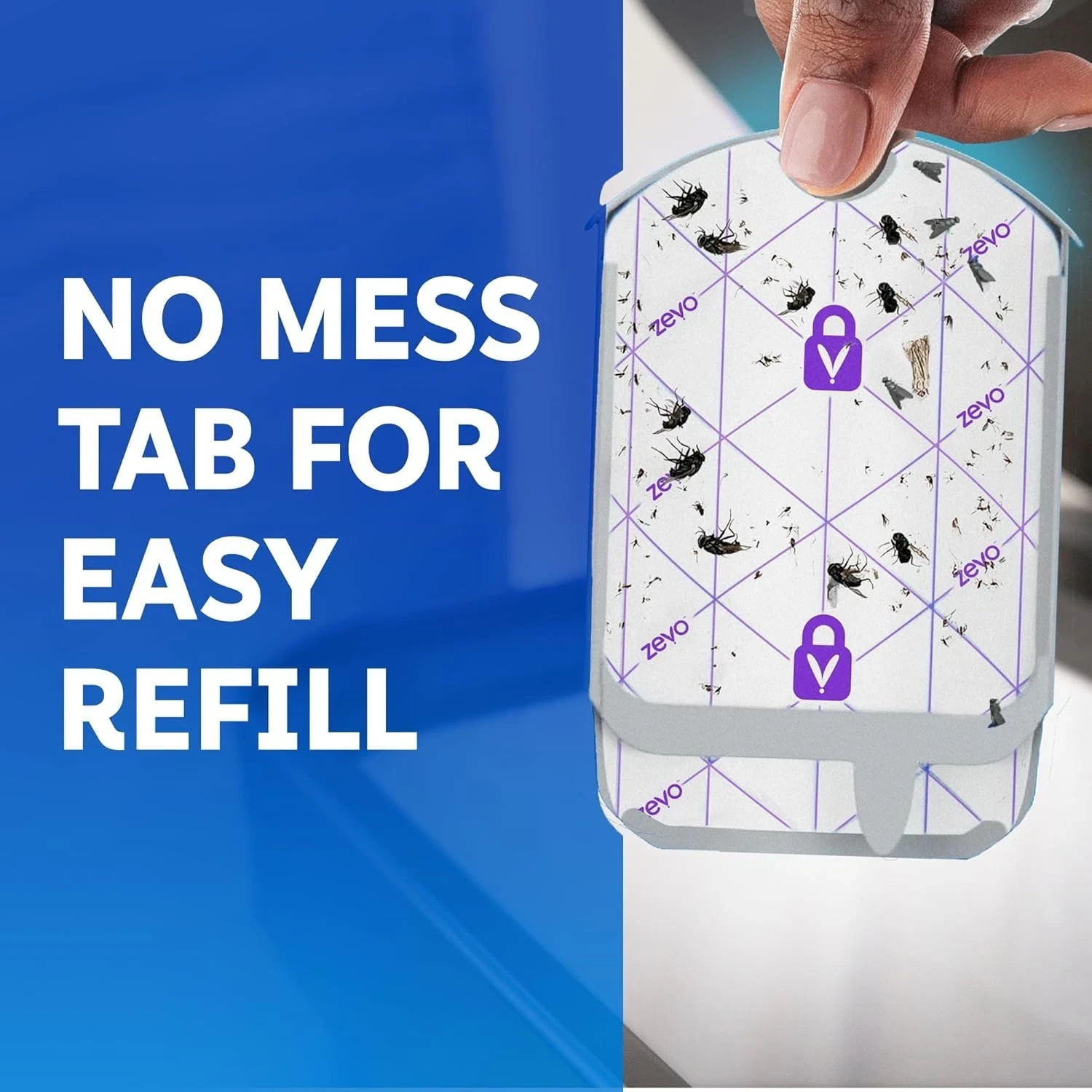 1 Pcs Zevo Flying Insect Trap Refill Cartridges Easy to Use 12 Refill Cartridges