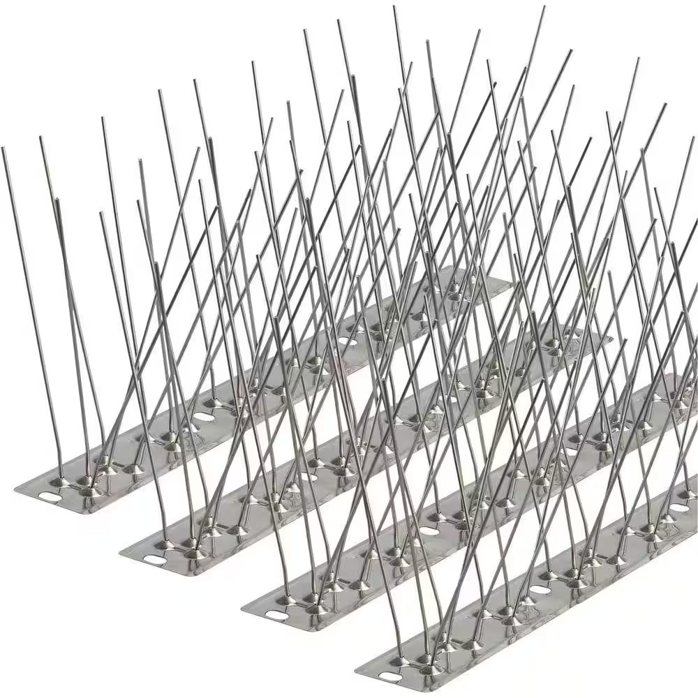 Bird Spikes Series 3.28 Ft. 1.1 In. Bird Deterrent Spikes Outdoor Stainless Stee