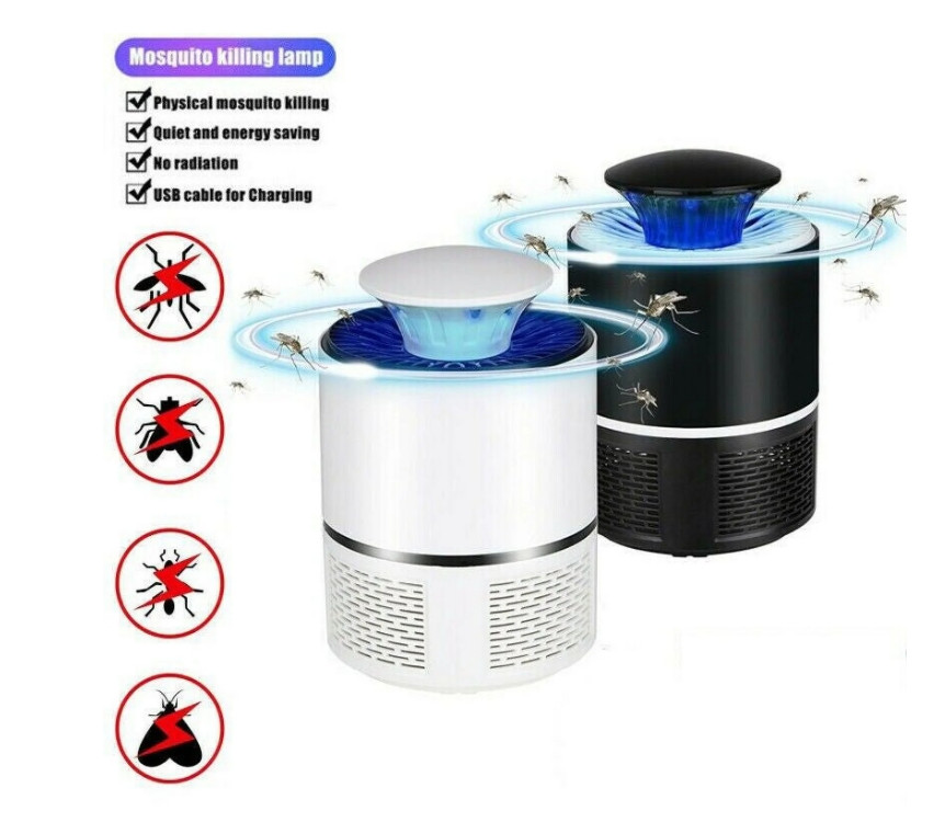 Electric UV Mosquito Killer Lamp Outdoor/Indoor Fly Bug Insect Zapper Trap USB