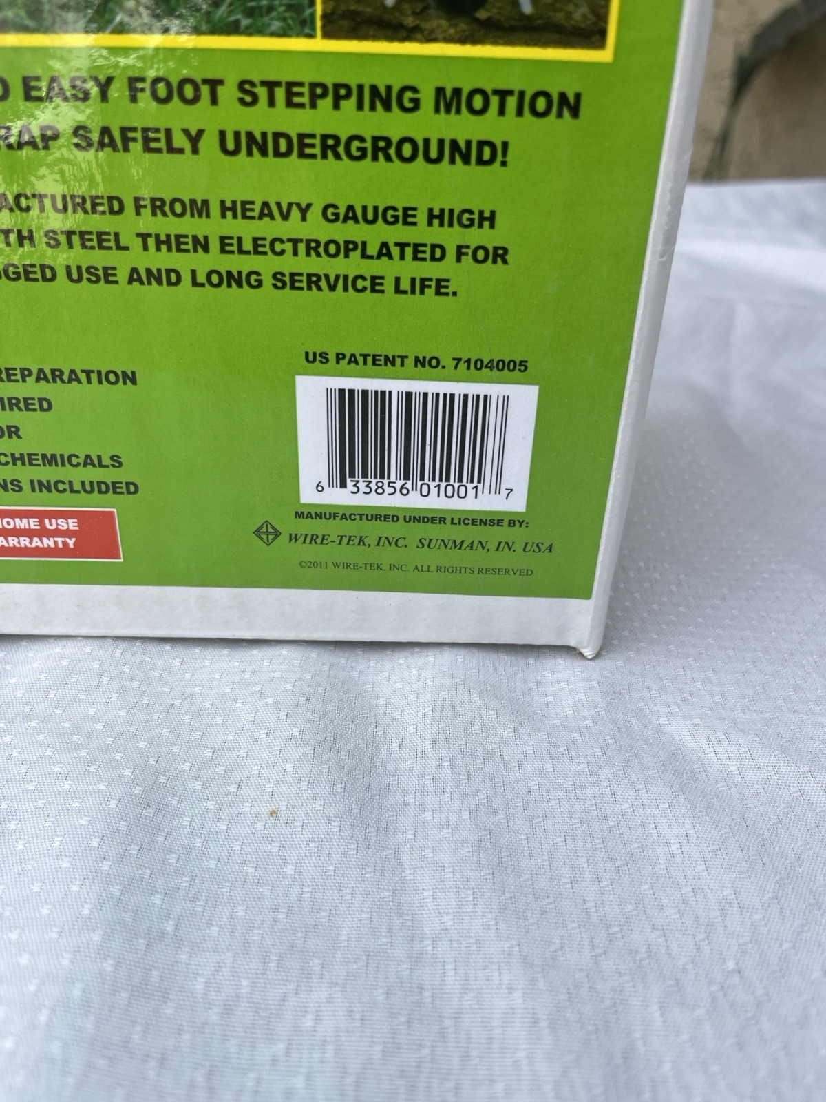 Wire Tek 1001 EasySet Mole Eliminator Trap Yard Lawn Care – – New