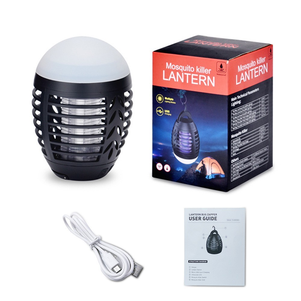 1/2 Pcs Camping Lantern Bug Zapper Rechargeable Tent Light Mosquito Killer,New,m