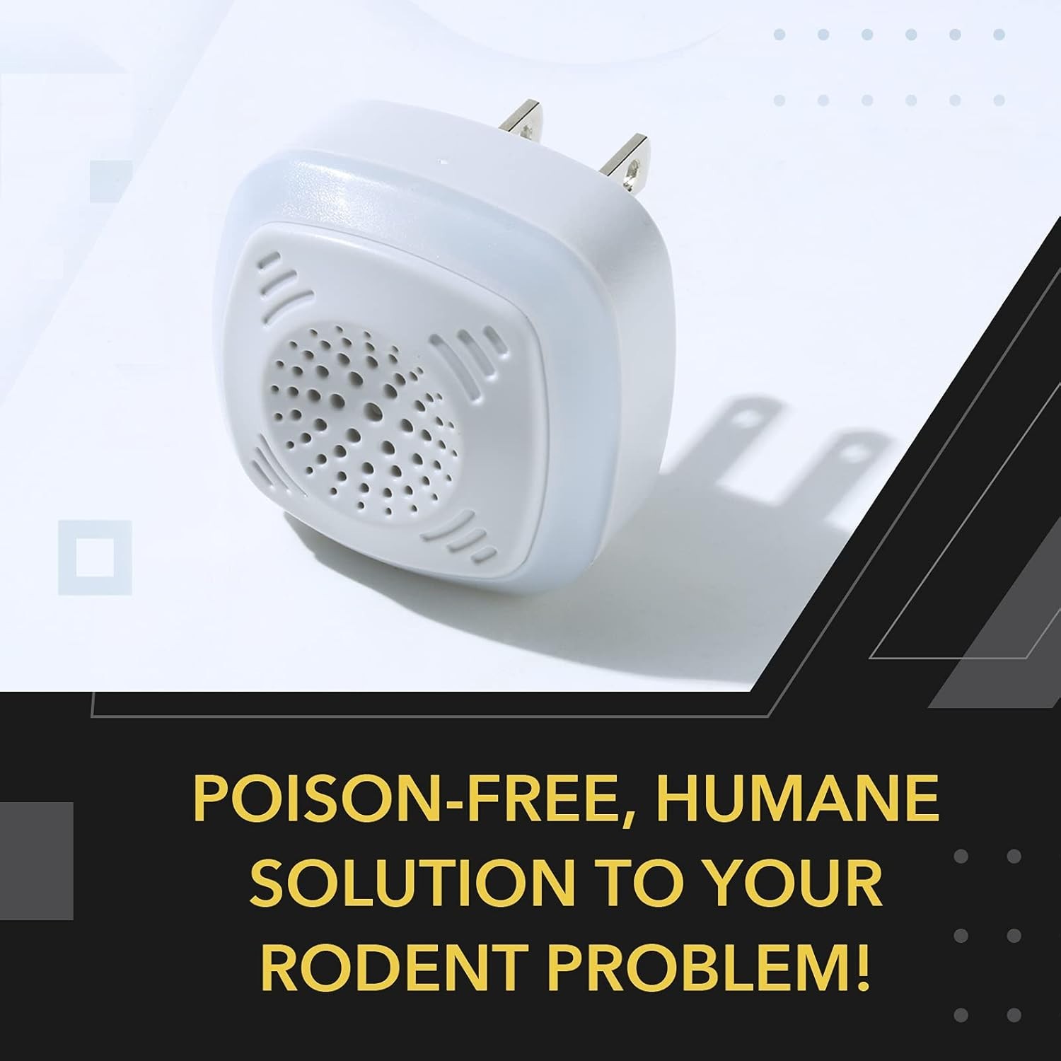 OW-5 Ultrasonic Rodent Repellers 4 Pack – Poison-Free & Child-Safe Solution