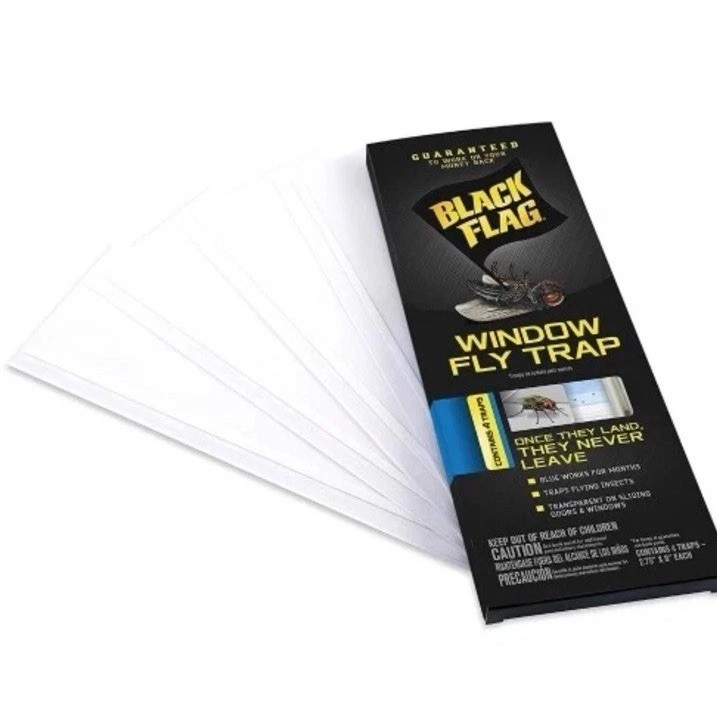 ( 8 PACK ) Window Fly Trap Black Flag – 32 Traps