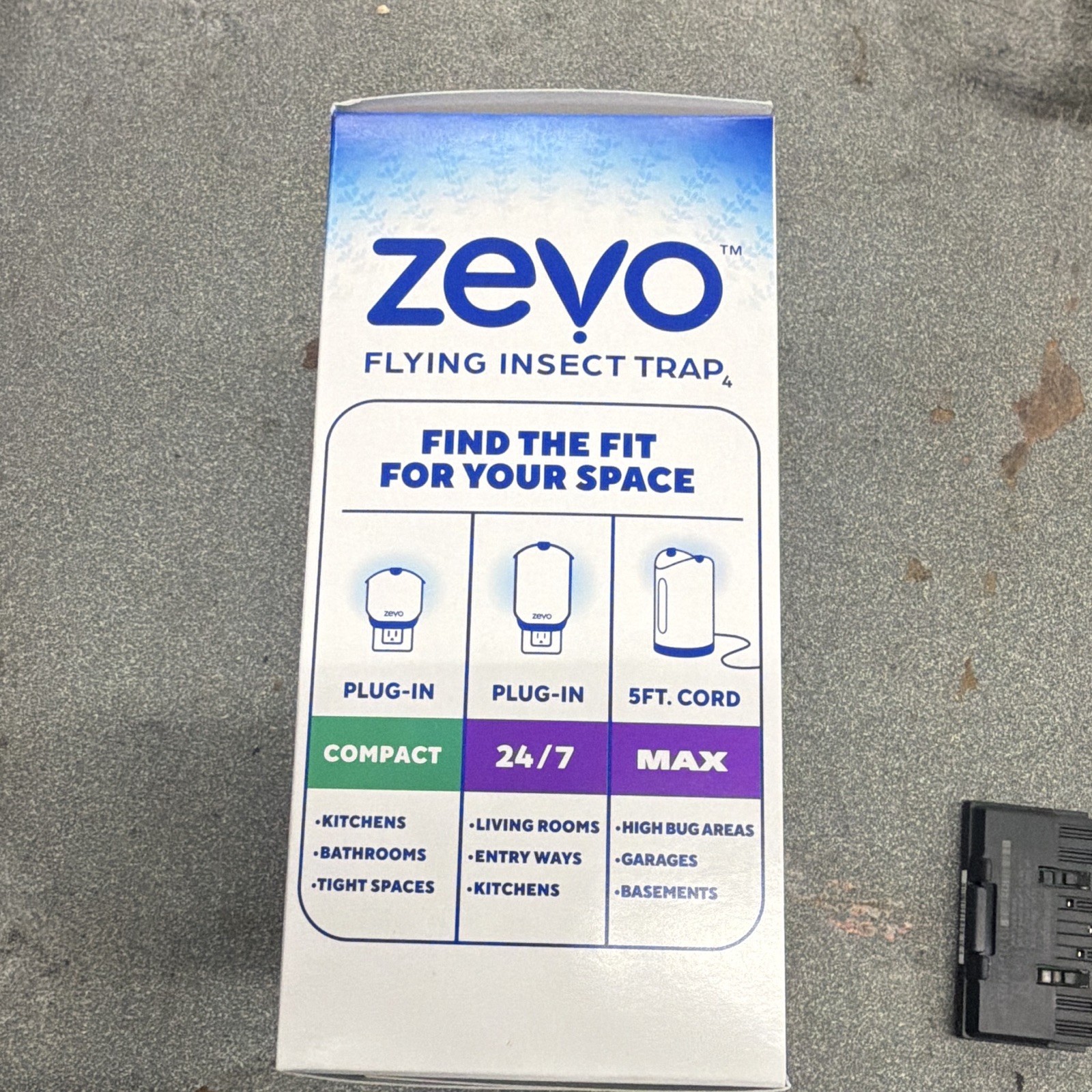 Zevo 24/7 Continuous Catch Plug-In Flying Insect Trap for Flies