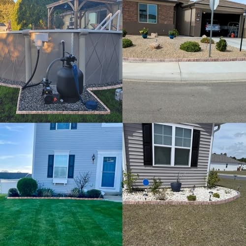 Landscape Edging Garden Edging Border Faux Stone Edging,17FT x 2.75 in Tall